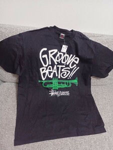 1円 STUSSY (ステューシー)仙台チャプト5周年記念限定 Tシャツ Groove Beats サイズL 黒タグ 新品未使用 タグ付き