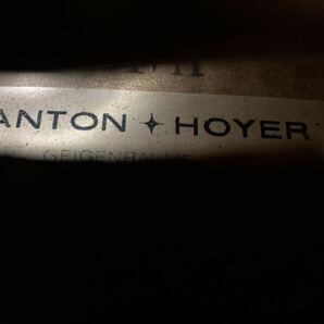 【最終値下げ】バイオリン 4/4 2本セット 新品弓&肩当て付き ANTON HOYER anno 1961 ドイツ製 裏板一枚板虎杢目&Carlo giordano anno 2020の画像4