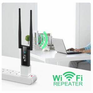 送料無料 未使用品 USB電源 ワイヤレス WiFiリピーター 中継器 増幅器 2.4g 300Mbps 無線LAN 子機 USB3.0 WIFIアダプターの画像2