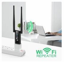 送料無料　未使用品　USB電源 ワイヤレス WiFiリピーター 中継器　増幅器　2.4g 300Mbps　無線LAN 子機 USB3.0 WIFIアダプター_画像2