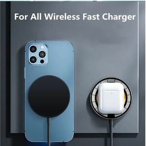 送料無料 未使用品 ゴールド 20w磁気ワイヤレス充電器急速充電パッド 電話充電器 ホルダー スマホ スマートフォンの画像6