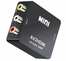 送料無料 未使用品 RCA to HDMI変換コンバーター AV to HDMI 変換器 AV2HDMI USBケーブル付き 音声転送 1080/720P切り替え_画像1
