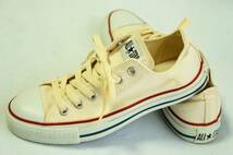 【美品】【正規品】￥6,380 CONVERSE ALL STAR OX M9165 CANVAS【24.0】コンバース オールスターオックス キャンバス ローカット ホワイト_画像3