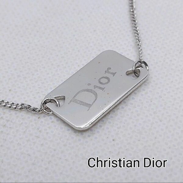 Christian Dior クリスチャンディオール ロゴプレート　ブレスレット　　正規品　美品