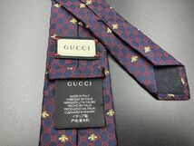 【新古品】GUCCI　グッチ　全面GGロゴ柄　ネクタイ　3本以上送料無料　ネイビー　0302263_画像2