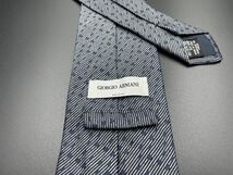 【超美品】GIORGIO ARMANI　アルマーニ　ドット柄　ネクタイ　3本以上送料無料　グレイネイビー　0303135_画像2