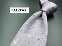 【超美品】FAIRFAX　フェアーファックス　ドット柄　ネクタイ　3本以上送料無料　パープル系　0303102_画像1