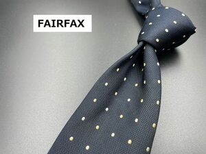 FAIRFAX　フェアーファックス　ドット柄　ネクタイ　3本以上送料無料　ネイビー　0303004