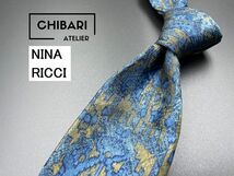 【超美品】NINA RICCI　ニナリッチ　ネクタイ　3本以上送料無料　ネイビー　0305240_画像1