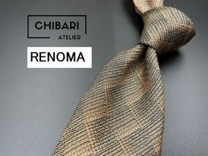 [ super-beauty goods ]RENOMA Renoma check pattern necktie 3ps.@ and more free shipping Brown 0305202