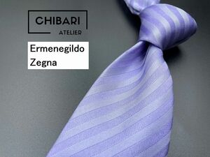 【新古品】ErmenegildoZegna　エルメネジルドゼニア　レジメンタル柄　ネクタイ　3本以上送料無料　パープル系　0401108