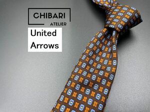 【超美品】United Arrows　Nicky　ユナイテッドアローズ　ニッキー　ドット柄　ネクタイ　3本以上送料無料　ブラウン　0305134