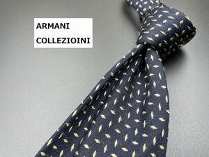 ARMANI COLLEZIONI　アルマーニ　ドット柄　ネクタイ　3本以上送料無料　ブラックネイビー　0305032