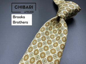 【新古品】BrooksBrothers　ブルックスブラザーズ　ドット柄　ネクタイ　3本以上送料無料　ブラウンベージュ　0401098