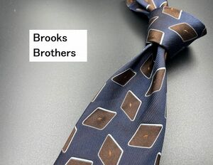 【超美品】BrooksBrothers　ブルックスブラザーズ　ドット柄　ネクタイ　3本以上送料無料　ネイビー　0303179