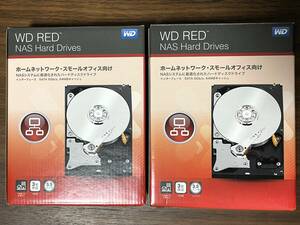 Western Digital WD RED 2TB HDD WD20EFRX 2台セット NAS用 3.5インチ SATA