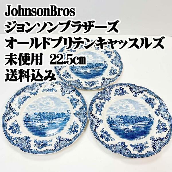 Johnson Bros ジョンソンブラザーズ オールドブリテン 22.5㎝ 希少 廃盤品 レトロ アンティーク ヴィンテージ コレクション antique