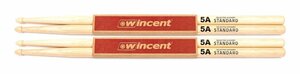 ★Wincent W-5A/2ペア [406×14.3mm] ヒッコリー/STANDARD ドラムスティック★新品送料込