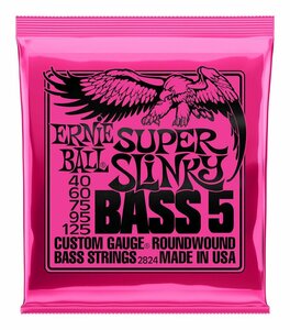 ★ERNIE BALL 2824 5-STRING SUPER SLINKY[40-125] 5弦ベース弦★新品送料込/メール便