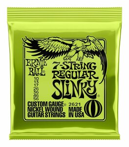 *ERNIE BALL 2621 [10-56] 7 STRING REGULAR SLINKY 7 string guitar string * new goods including carriage / mail service 