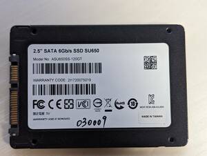 ADATA SSD 120GB【動作確認済み】030009　