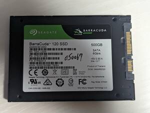 SEAGATE SSD500GB【動作確認済み】050067