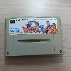 レトロ ゲーム カセット スーファミ SAURUS 龍虎の拳2 平成 昭和 テレビゲーム 90年代当時物 