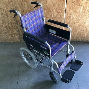 BYG32763大 カワムラサイクル 介護用車椅子 KAJ302SB 2016年製 直接お渡し歓迎の画像2