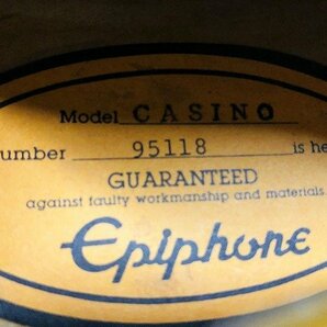TFG35169相 Epiphone エレキギター CASINO orange label 1989 直接お渡し歓迎の画像10