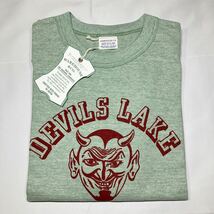 新品タグ付き warehouse 88/12杢 tシャツ DEVILS LAKE モスグリーン ウェアハウス ウエアハウス 88 レーヨン / ヴィンテージ ビンテージ_画像1