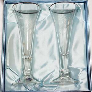 ボヘミア ワイングラス ペアグラス 高さ約180㎜ 口径約70㎜ BOHEMIA WINE GLASS KA209/115 未使用長期保管品 【3430】