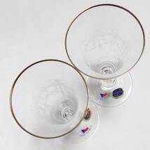 ボヘミア ワイングラス ペアグラス 高さ約180㎜ 口径約70㎜ BOHEMIA WINE GLASS KA209/115 未使用長期保管品 【3430】_画像5