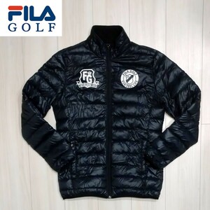 美品 FILA GOLF ダウンジャケット M メンズ ライト 軽量 ブルゾン フィラ ゴルフ