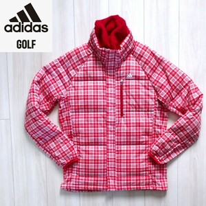 新品に近い adidas GOLF 2way ダウンジャケット M メンズ ライト 軽量 ストレッチ ブルゾン アディダス ゴルフ テーラーメイド 美品