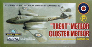 ○AIRFIX＋UNICRAFT Resin 改造パーツ／TRENT METEOR 「RB50 ENGINERESEARCH」(1/72)