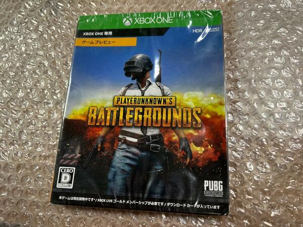 XBOX ONE Playerunknown バトルグラウド 新品未開封(箱痛）