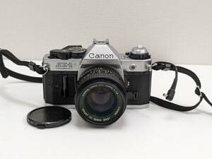 【RG-1410】【1円～】Canon AE-1 キャノン 一眼レフ カメラ 本体 レンズ 動作未確認 ジャンク 中古品 保管品 現状品