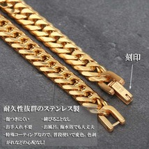 幅7mm ステンレス 喜平ネックレス 中折式 細め ダブル喜平チェーンネックレス ゴールド 18金 18k gp (60cm)_画像5