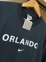 00s デッドストック NIKE ORLANDO SWOOSH Tシャツ　L ブラック_画像4