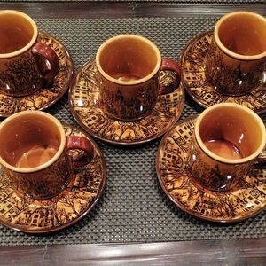 昭和レトロ　コーヒー カップ　カップ＆ソーサー5客