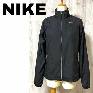 美品【NIKE】ダブルジップファスナー トレーニングウェア レディースS　黒