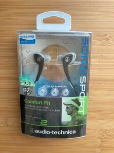 audio-technica SONICSPORT カナル型イヤホン 防水仕様 スポーツ向け ブラック ATH-SPORT2 BK