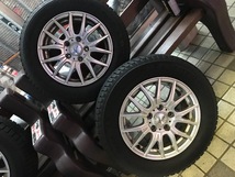 アルミ4本 (15×6J)＋スタッドレス4本 (195/65R15) 2022年購入　走行少なし　8分山_画像3