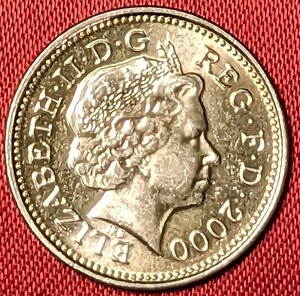 イギリス　1ペニー青銅貨　2000年　【プルーフ・発行枚数72.469枚・未使用】　 　玉ちゃんNo.3160