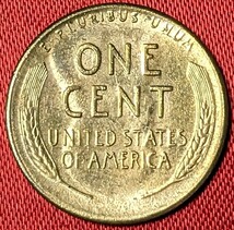 アメリカ　リンカーン1セント銅貨　1946年S　【未使用級】 　　玉ちゃんNo.3171_画像1