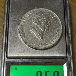 南アフリカ 50セントニッケル貨 1976年 【流通品・記念貨】  玉ちゃんNo.3249の画像3