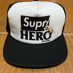 未使用 Supreme/ANTIHERO Mesh Back 5-Panel Black シュプリーム アンタイヒーロー キャップ