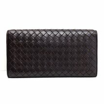 【中古】ボッテガ・ヴェネタ/BOTTEGA VENETA　長財布　イントレチャート　ブラウン系　レザー_画像2