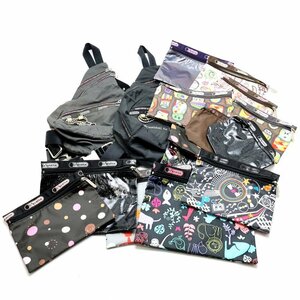 【中古】LeSportsac tokidoki レスポートサック トキドキ ショルダーバッグ チャーム付き　ポーチ まとめ売り