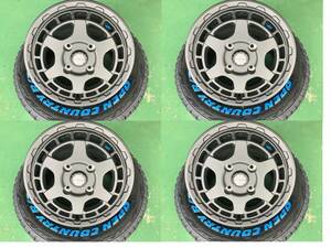 【新品】ウェッズ マッドヴァンス X タイプS 14x5J 4H 114.3 +42 ブラック 4本 1台分 ホワイトレター 165/80R14 LT NV200 バネット 車検